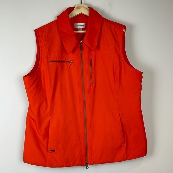 Cutter & Buck CB Weathertec orange vest size XXL - Picture 1 of 10